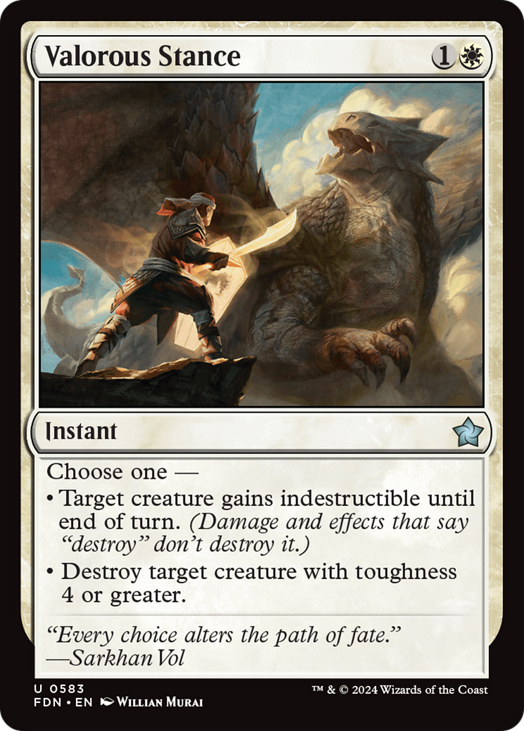 Image of card Valorous Stance