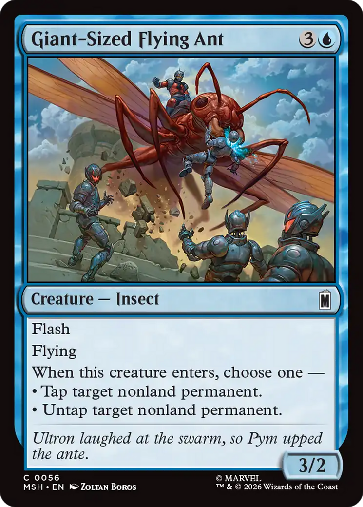 Giant-Sized Flying Ant - Common Creature — Insect card from Marvel Super Heroes