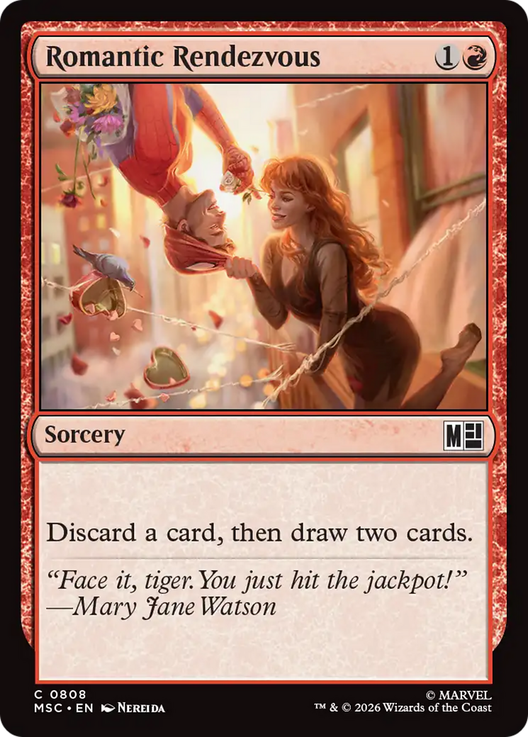 Romantic Rendezvous - Common Sorcery card from Marvel Super Heroes Commander