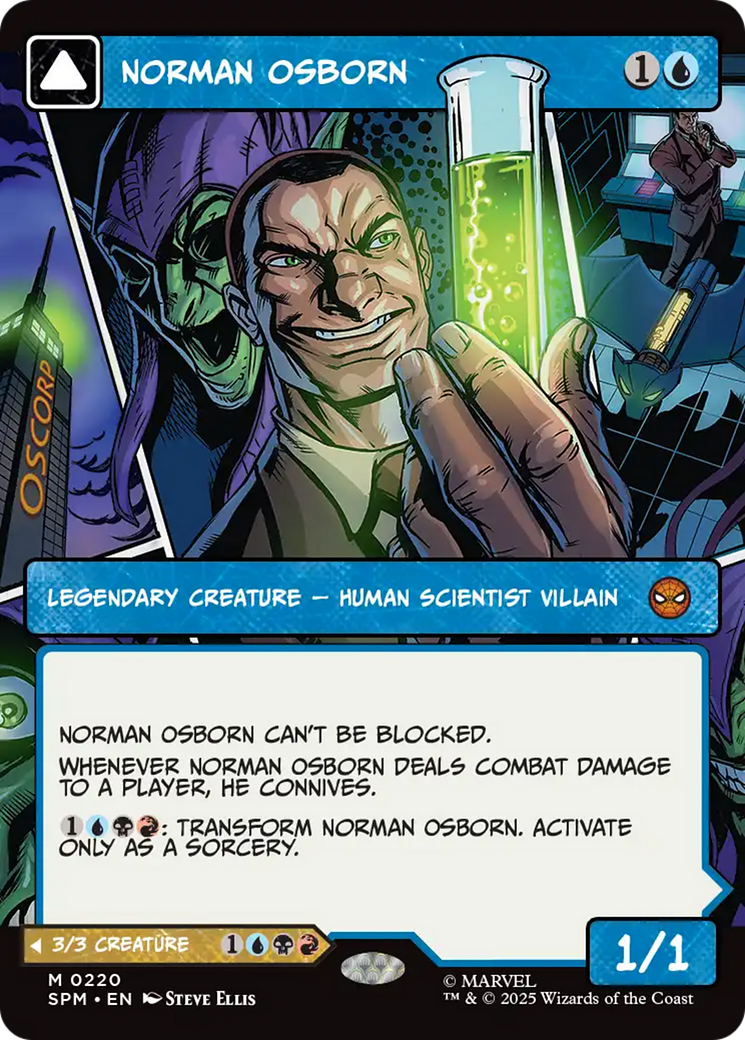Norman Osborn // Green Goblin - Mythic Legendary Creature — Goblin Human Villain card from Marvel's Spider-Man