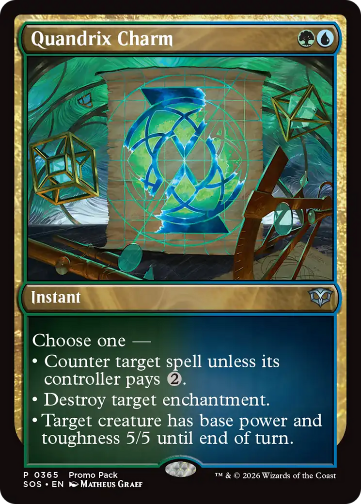 Quandrix Charm - Uncommon Instant card from Secrets of Strixhaven