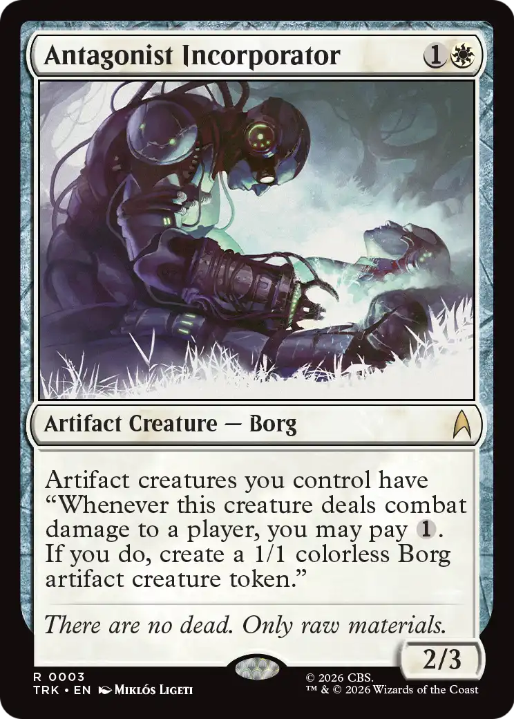 Antagonist Incorporator - Rare Artifact Creature — Borg card from Star Trek