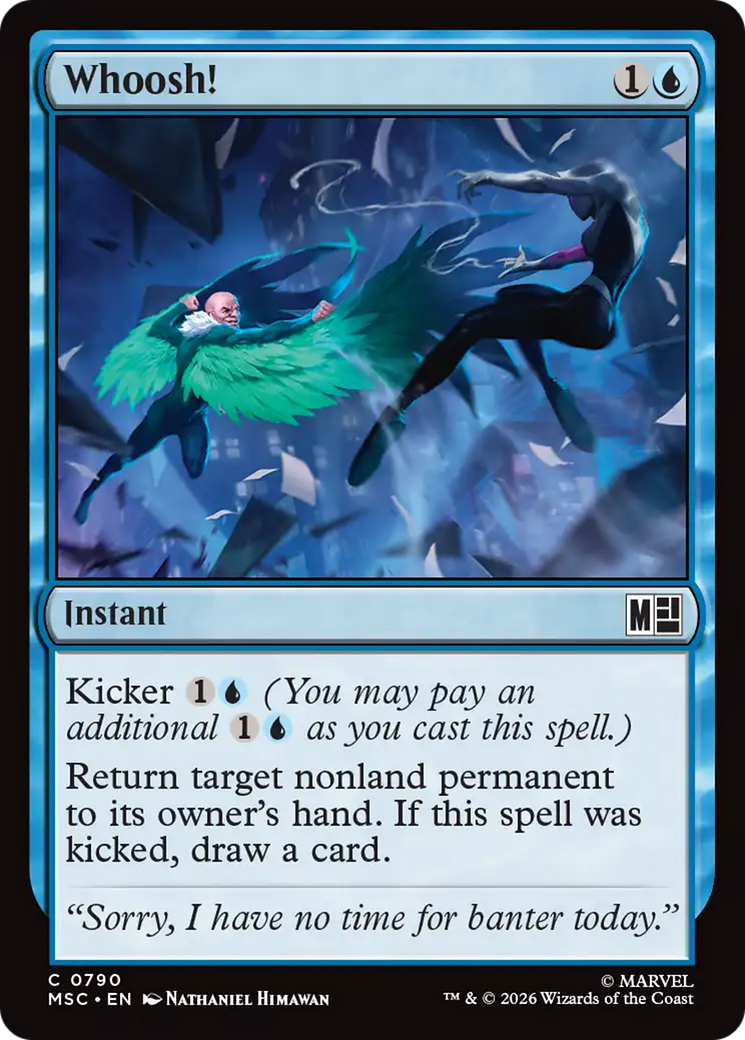 Whoosh! - Common Instant card from Marvel Super Heroes Commander
