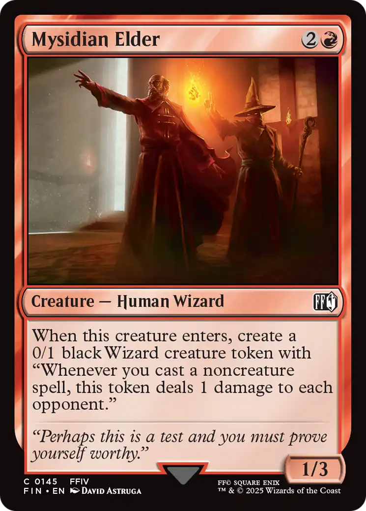 Mysidian Elder - Common Creature — Human Wizard card from Final Fantasy