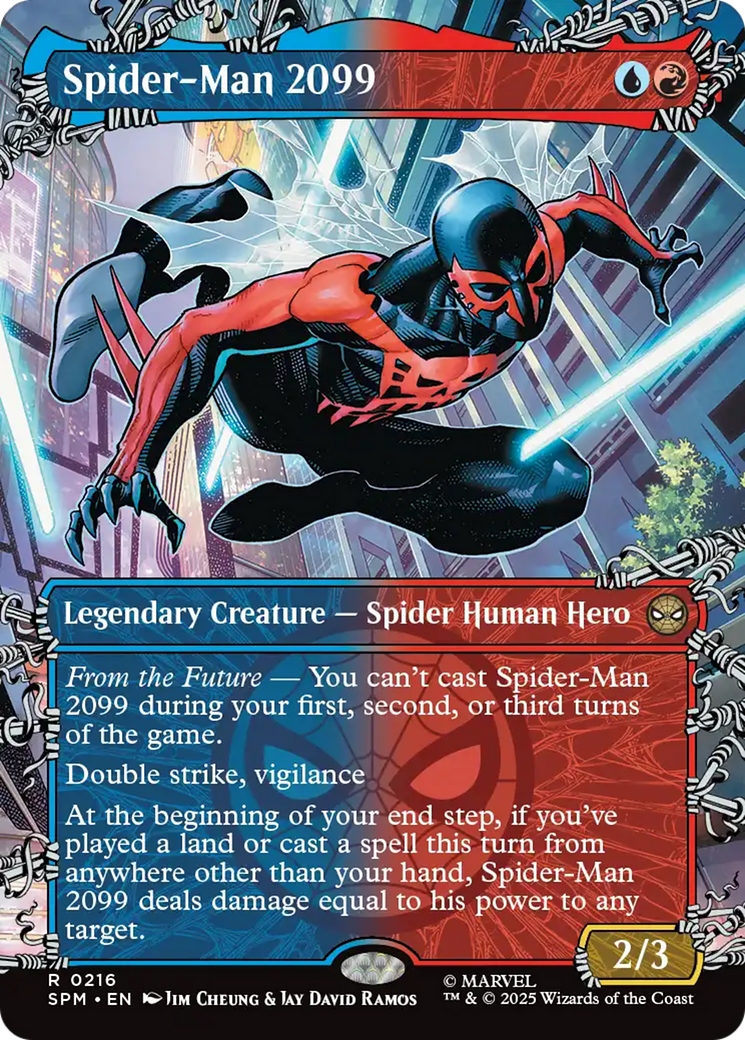 Spider-Man 2099 - Rare Legendary Creature — Spider Human Hero card from Marvel's Spider-Man
