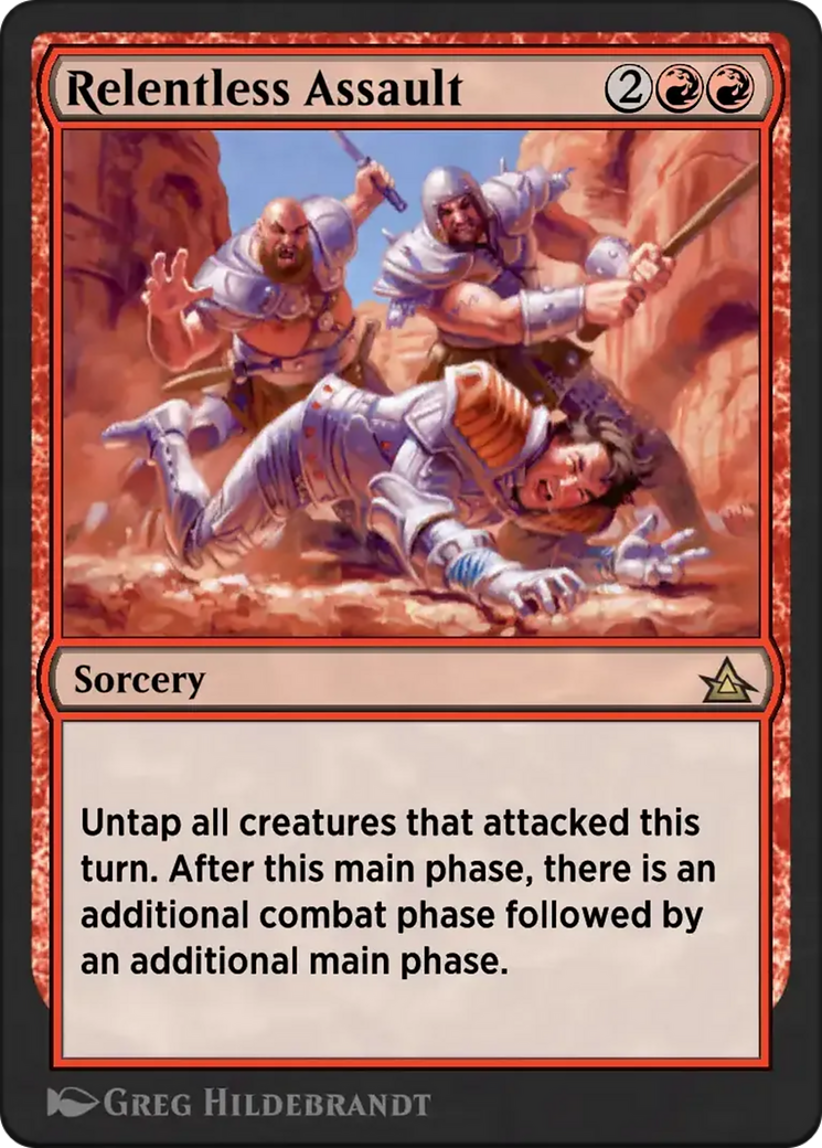 Relentless Assault - Rare Sorcery card from Through the Omenpaths Bonus Sheet