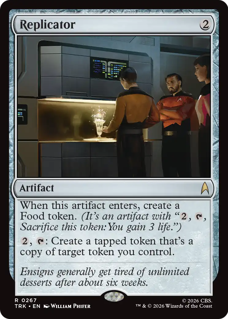 Replicator - Rare Artifact card from Star Trek