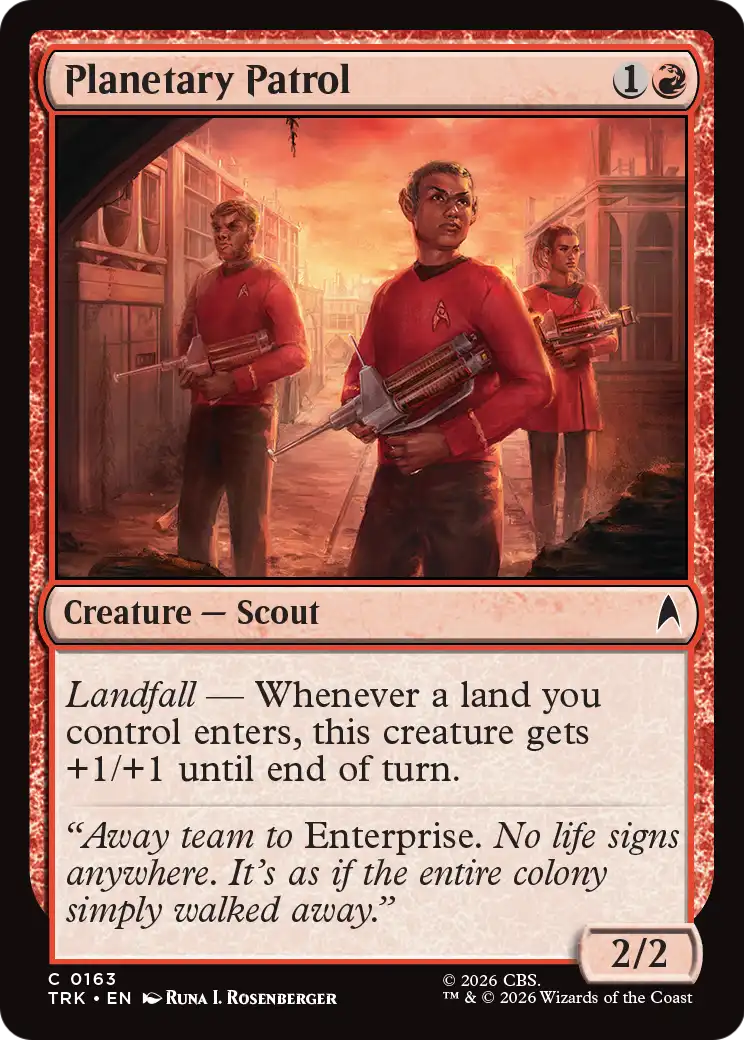 Planetary Patrol - Common Creature — Scout card from Star Trek