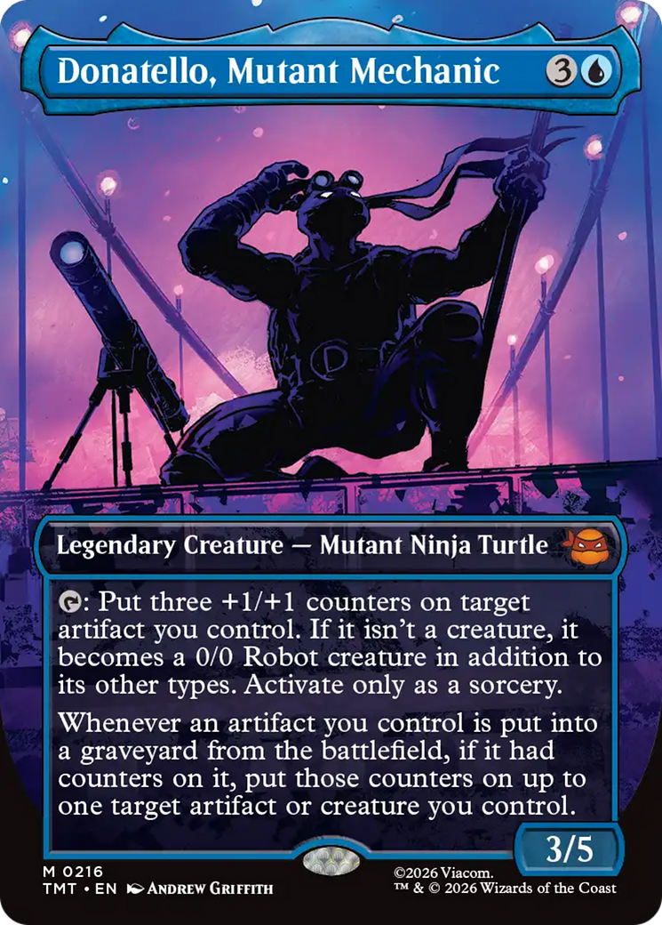 Donatello, Mutant Mechanic - Mythic Legendary Creature — Mutant Ninja Turtle card from Teenage Mutant Ninja Turtles