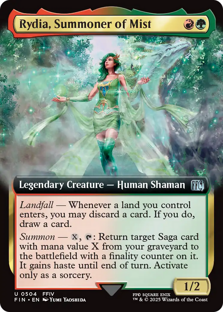 Rydia, Summoner of Mist - Uncommon Legendary Creature — Human Shaman card from Final Fantasy