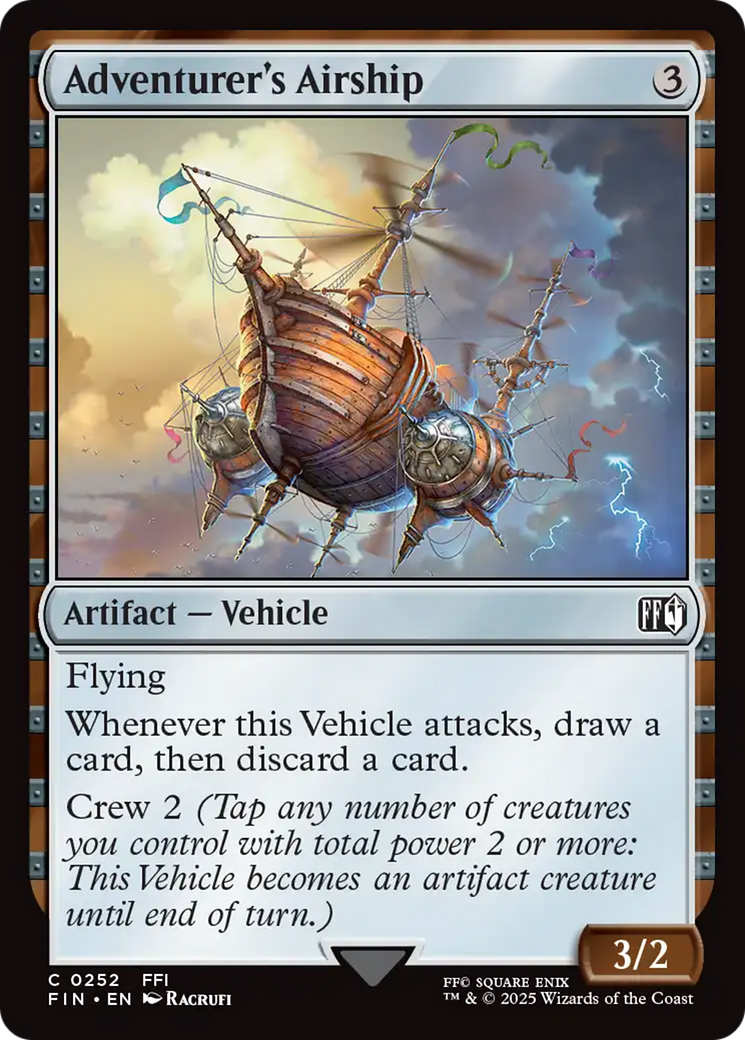 Adventurer's Airship - Common Artifact — Vehicle card from Final Fantasy
