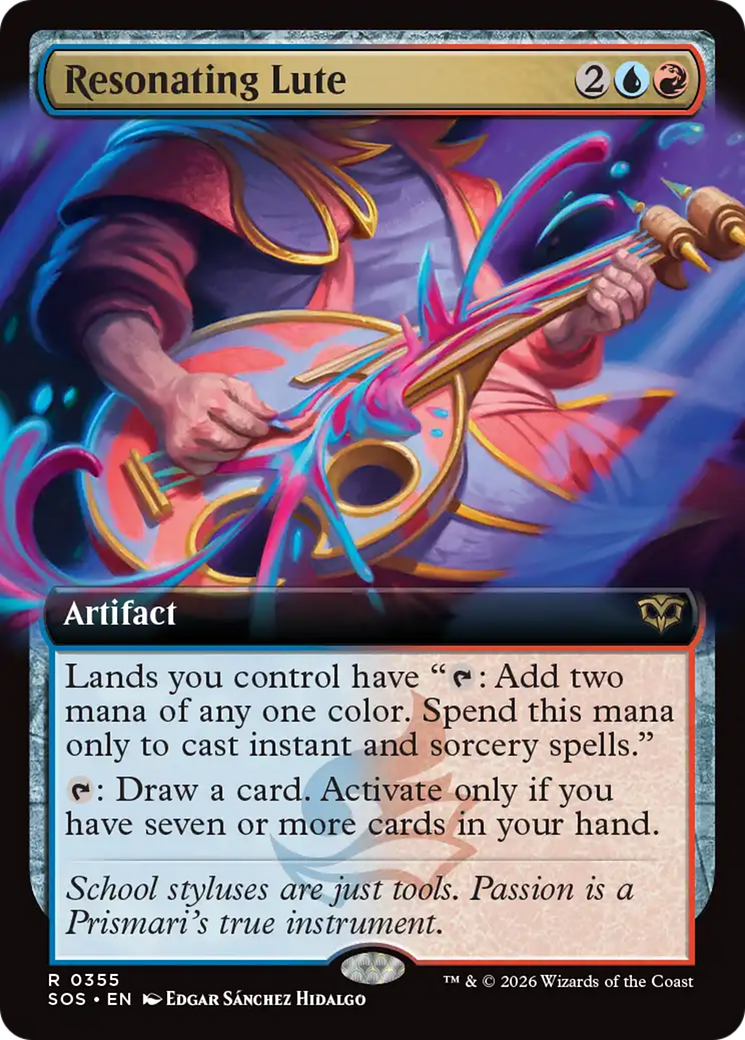 Resonating Lute - Rare Artifact card from Secrets of Strixhaven