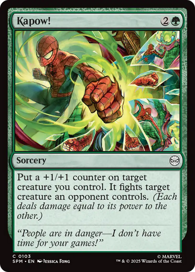 Kapow! - Common Sorcery card from Marvel's Spider-Man
