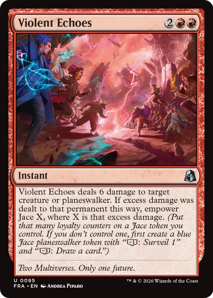 Violent Echoes - Uncommon Instant card from Reality Fracture