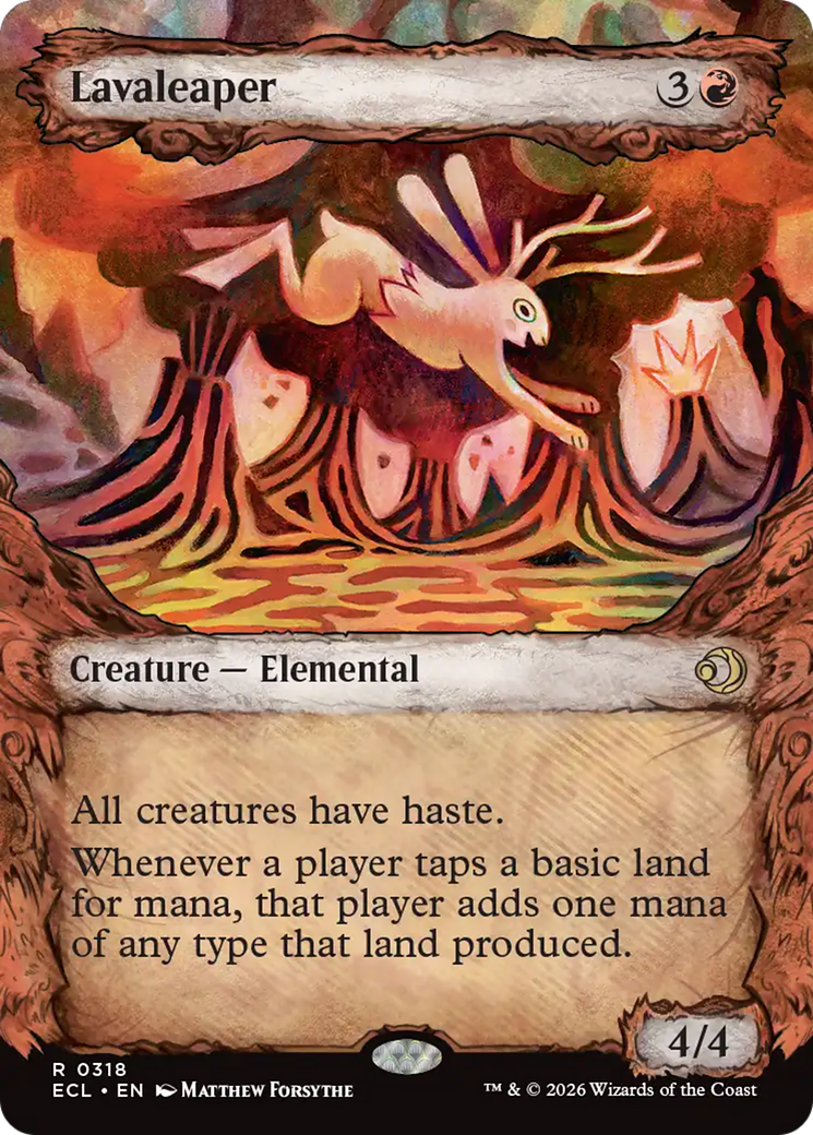 Lavaleaper - Rare Creature — Elemental card from Lorwyn Eclipsed