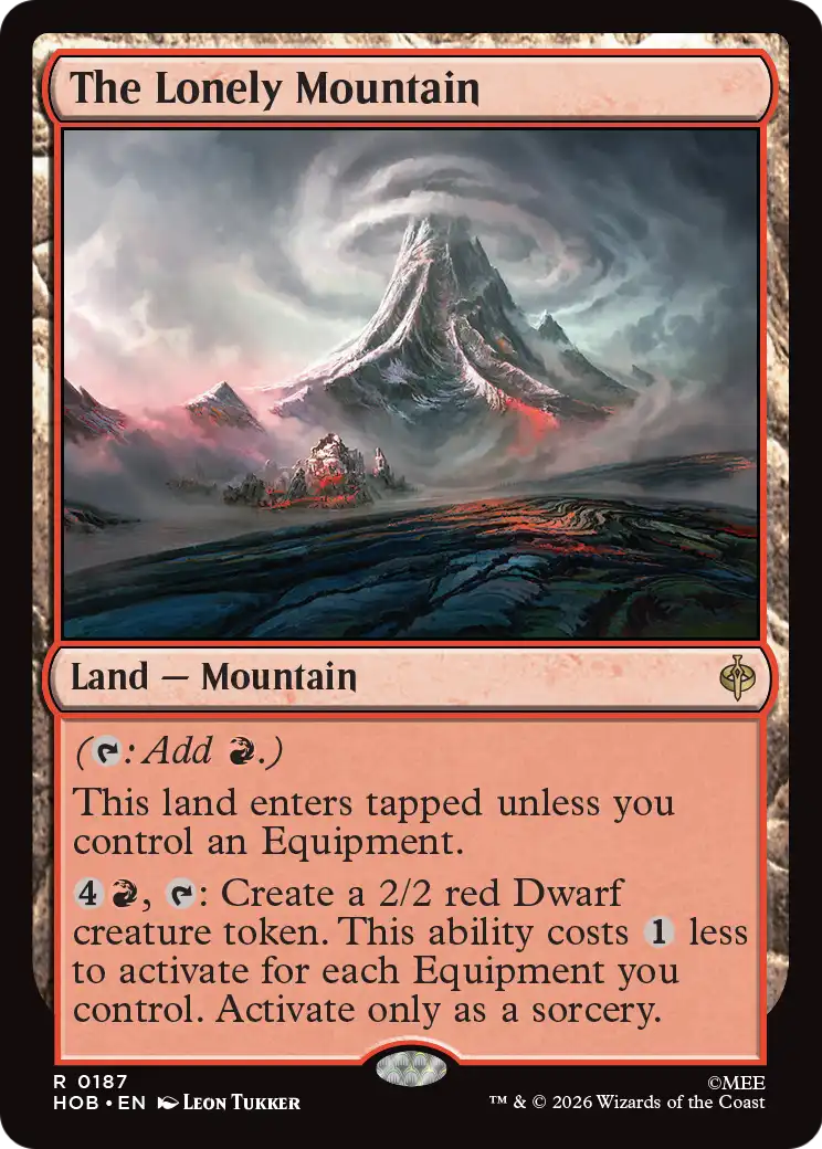 The Lonely Mountain - Rare Land — Mountain card from The Hobbit