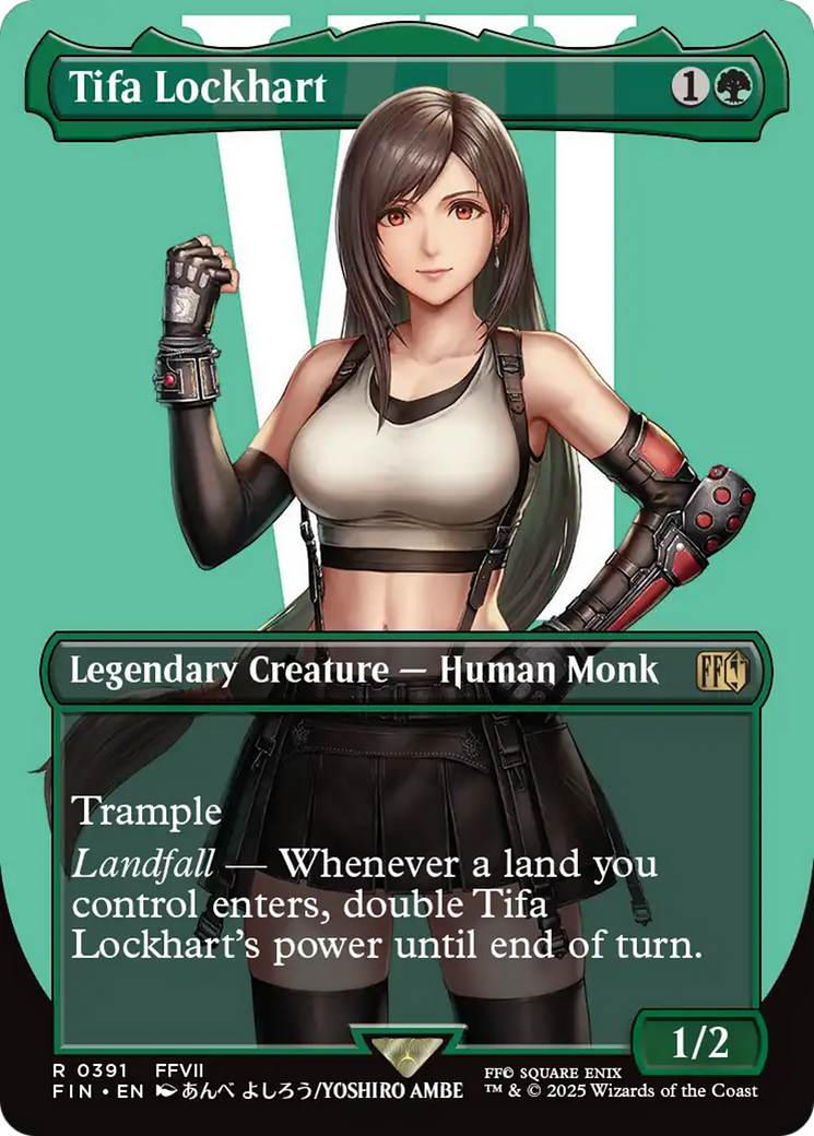 Tifa Lockhart - Rare Legendary Creature — Human Monk card from Final Fantasy