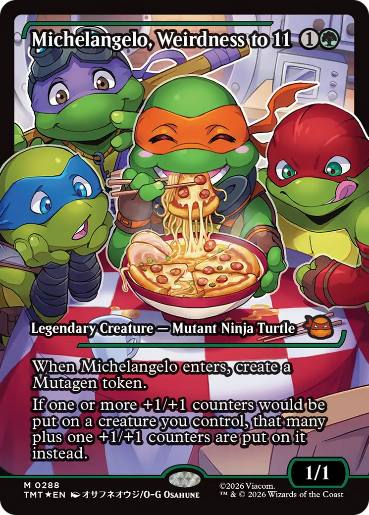 Michelangelo, Weirdness to 11 - Legendary Creature — Mutant Ninja Turtle used in Selesnya main decks