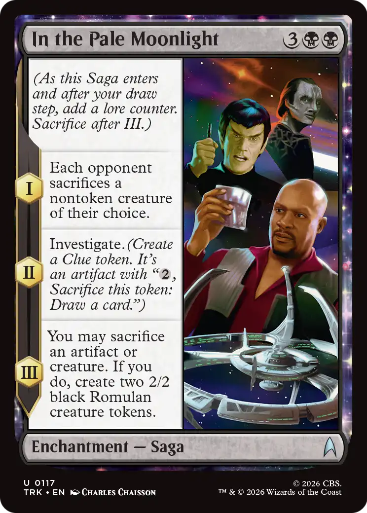 In the Pale Moonlight - Uncommon Enchantment — Saga card from Star Trek