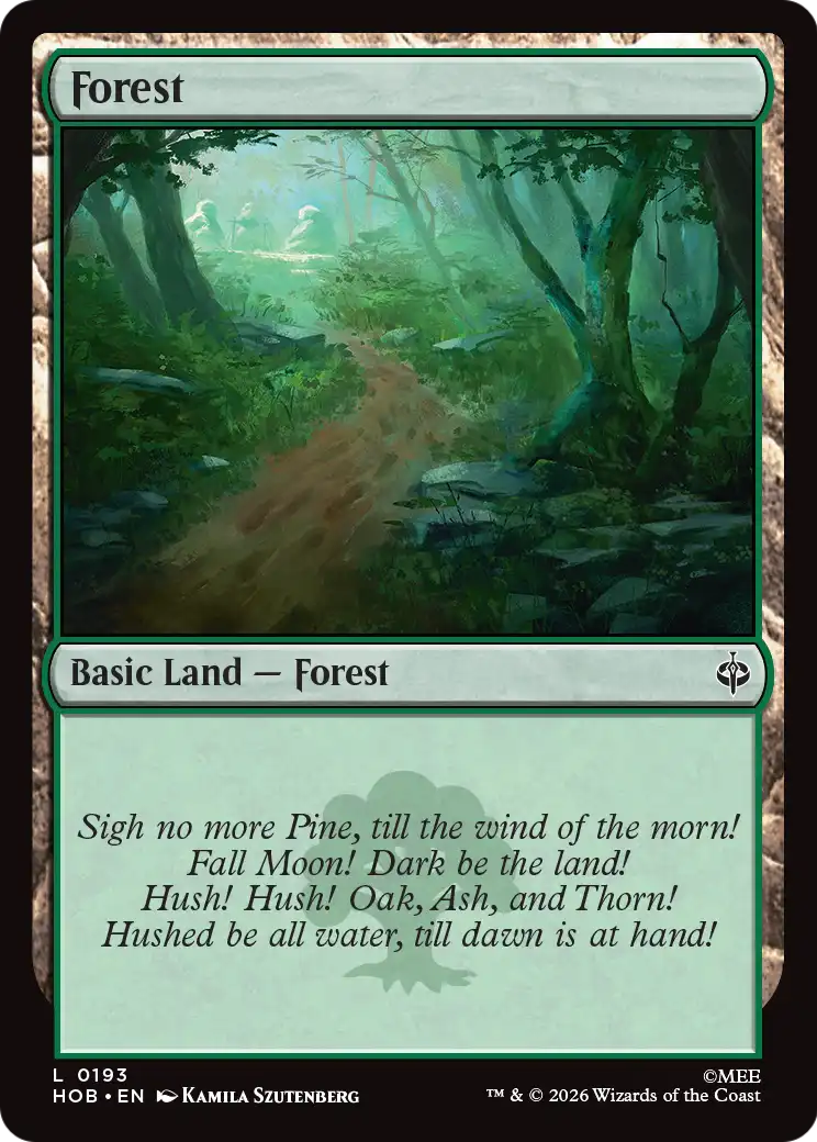 Forest - Common Basic Land — Forest card from The Hobbit