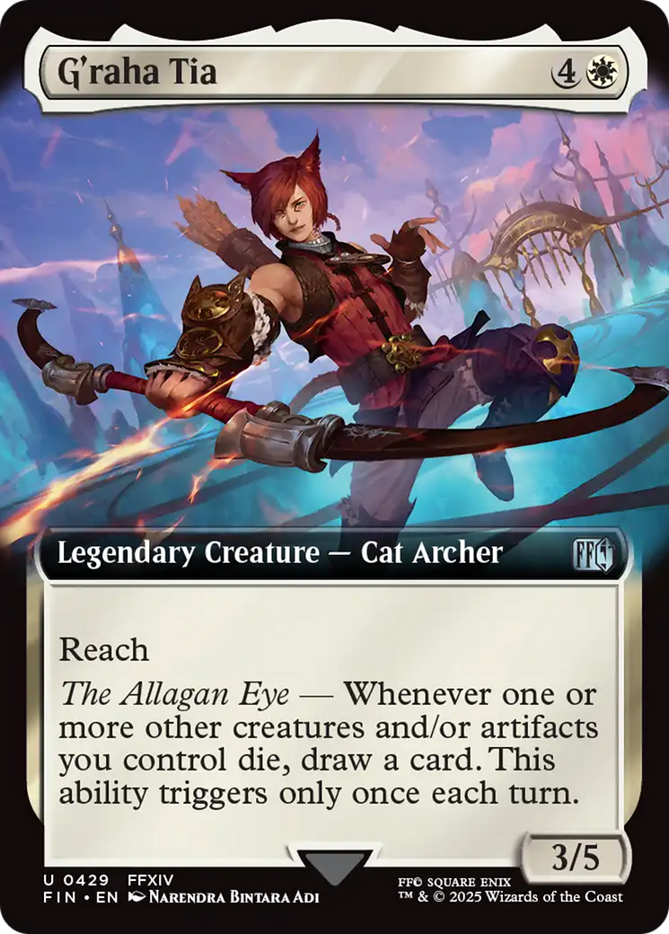 G'raha Tia - Uncommon Legendary Creature — Cat Archer card from Final Fantasy