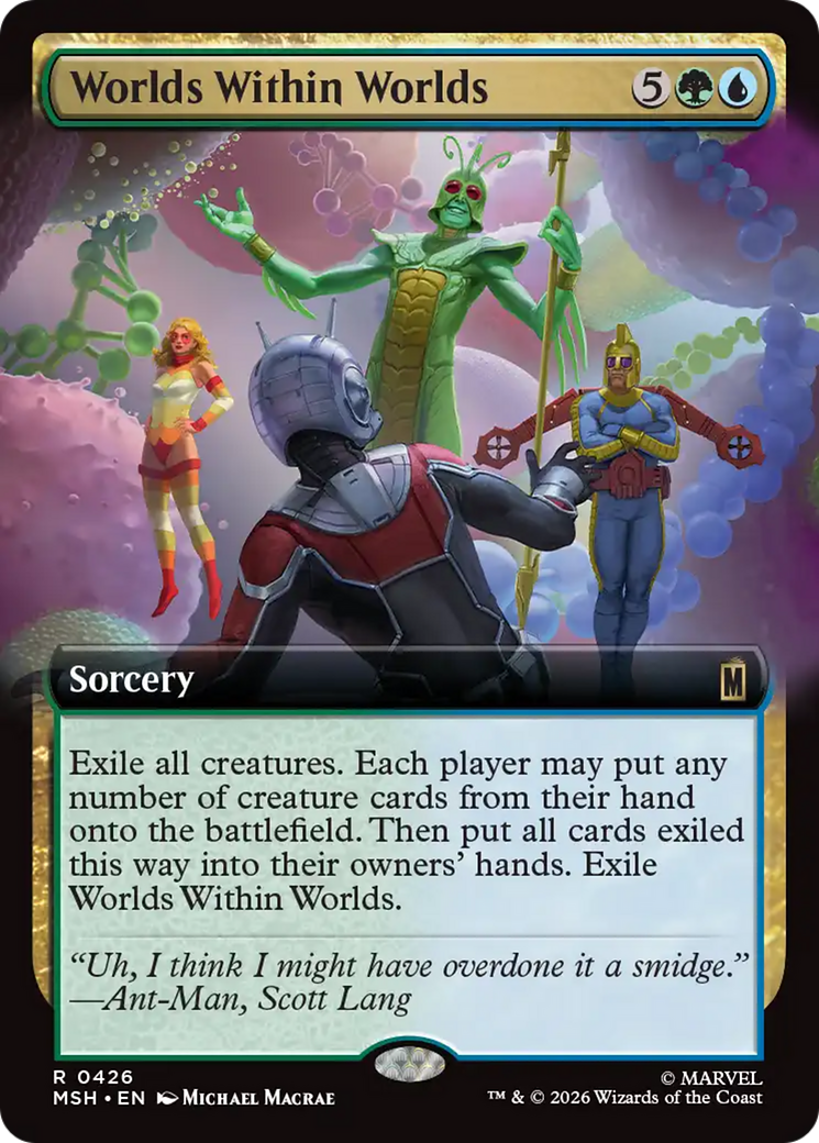 Worlds Within Worlds - Rare Sorcery card from Marvel Super Heroes