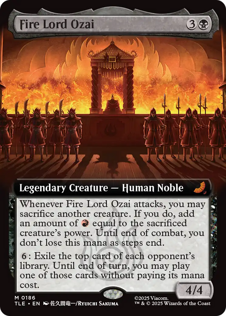 Fire Lord Ozai - Mythic Legendary Creature — Human Noble card from Avatar: The Last Airbender Eternal