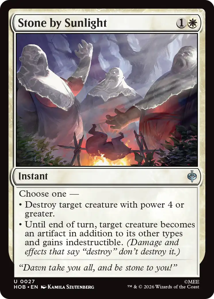 Stone by Sunlight - Uncommon Instant card from The Hobbit