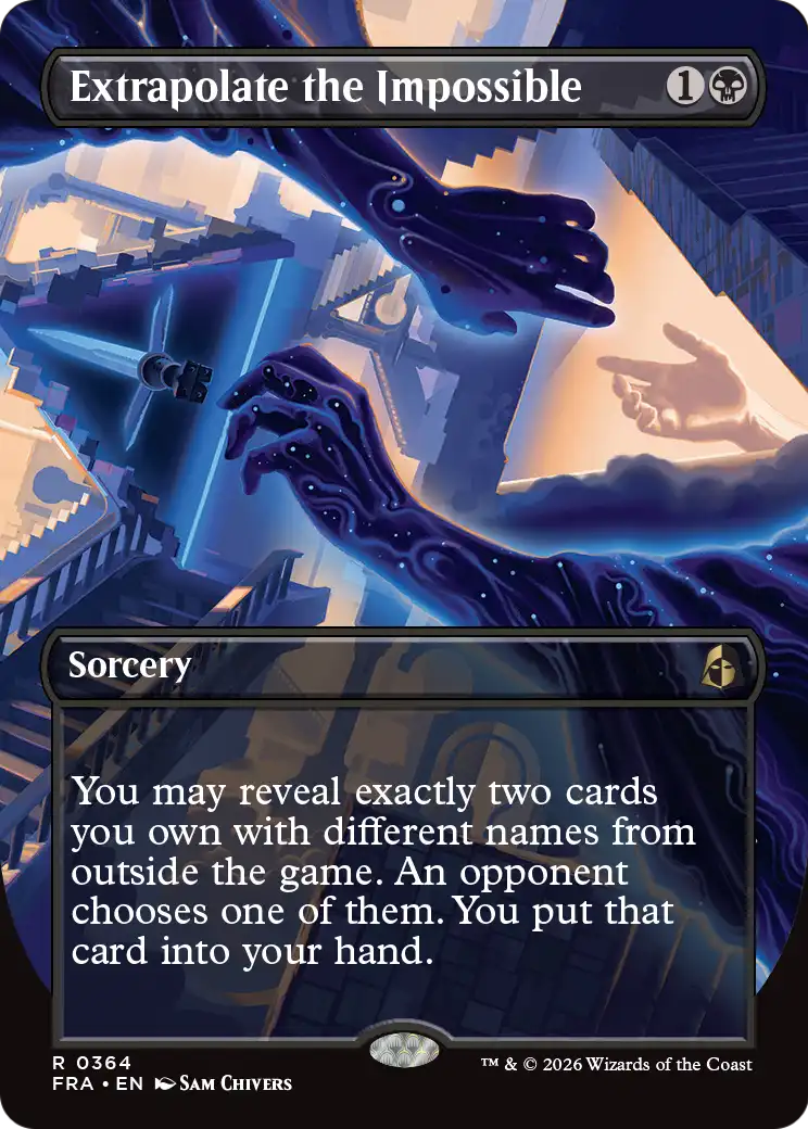 Extrapolate the Impossible - Rare Sorcery card from Reality Fracture