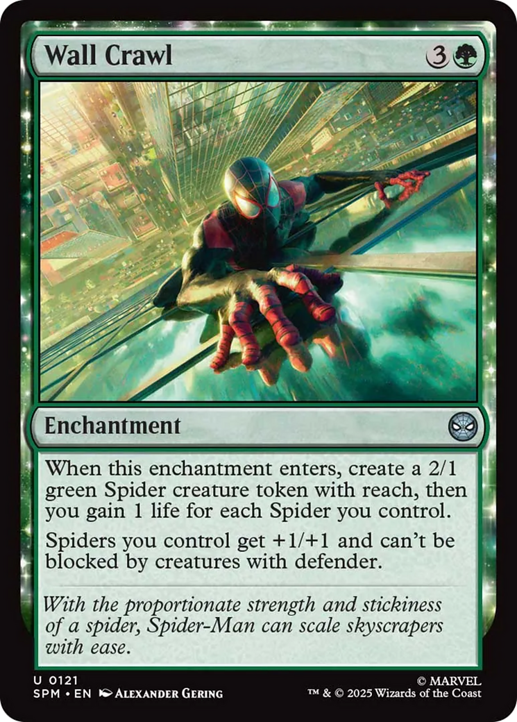 Wall Crawl - Uncommon Enchantment card from Marvel's Spider-Man