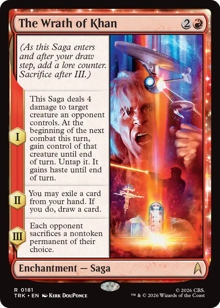 The Wrath of Khan - Rare Enchantment — Saga card from Star Trek