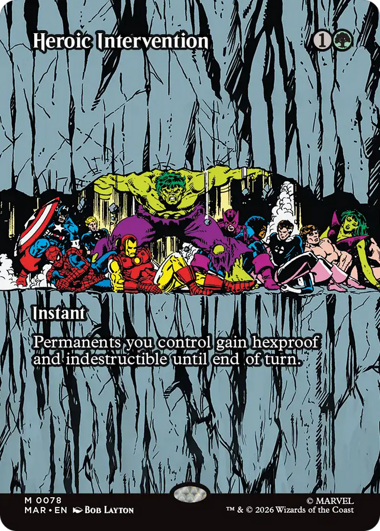 Heroic Intervention - Mythic Instant card from Marvel Universe