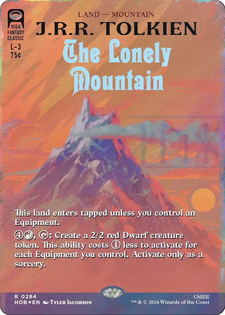 The Lonely Mountain - Rare Land — Mountain card from The Hobbit