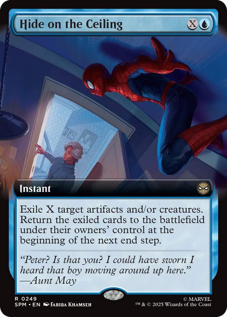 Hide on the Ceiling - Rare Instant card from Marvel's Spider-Man