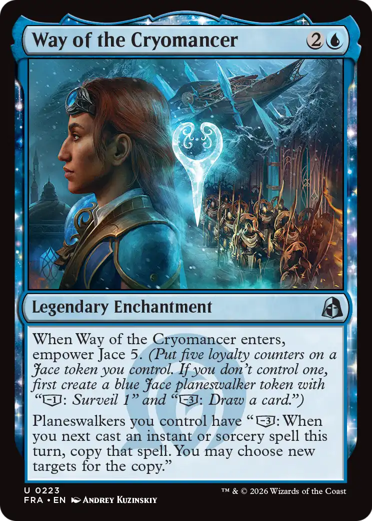 Way of the Cryomancer - Uncommon Legendary Enchantment card from Reality Fracture