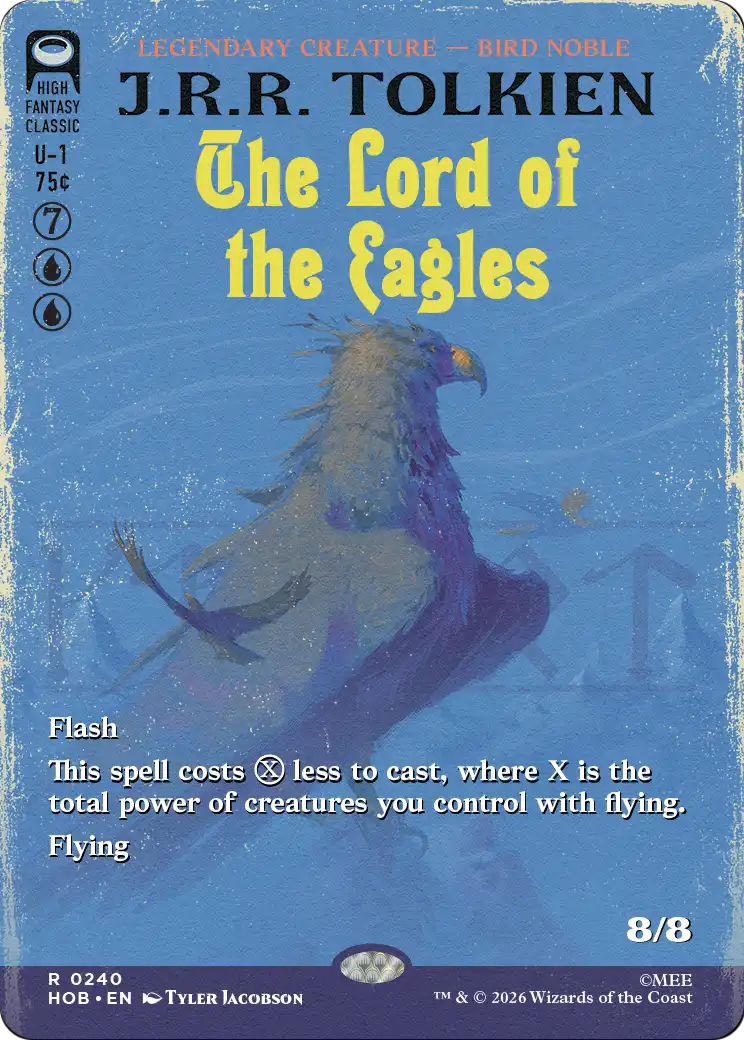 The Lord of the Eagles - Rare Legendary Creature — Bird Noble card from The Hobbit