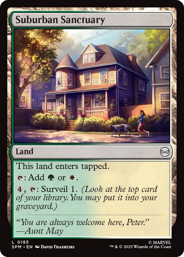 Suburban Sanctuary - Common Land card from Marvel's Spider-Man