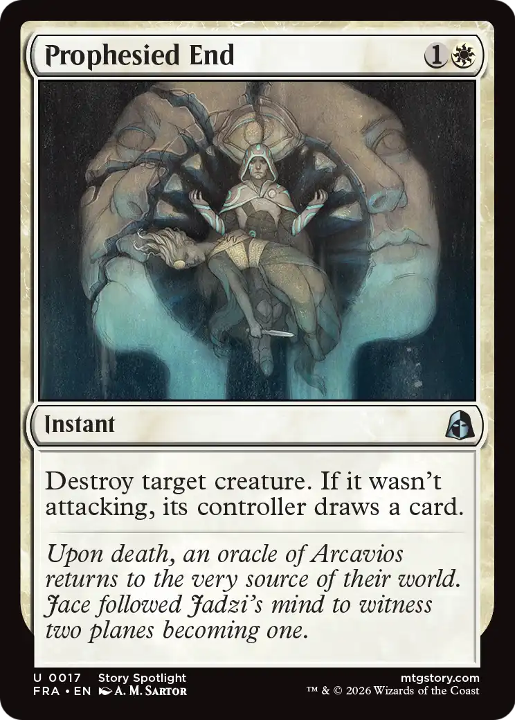 Prophesied End - Uncommon Instant card from Reality Fracture