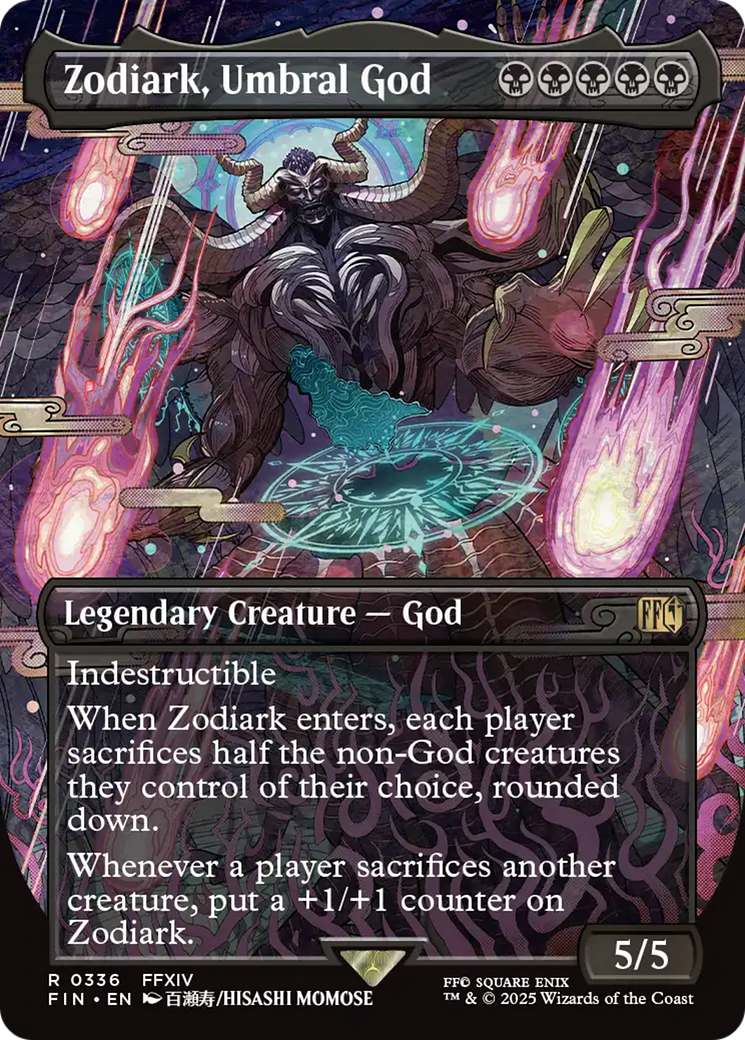 Zodiark, Umbral God - Rare Legendary Creature — God card from Final Fantasy