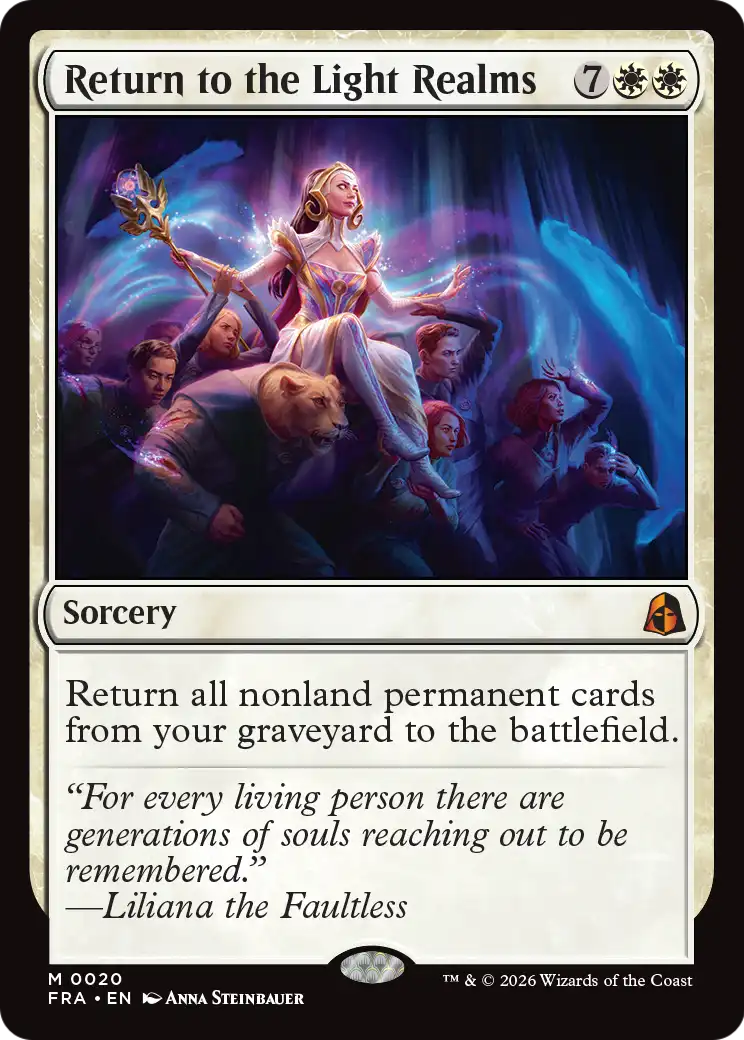 Return to the Light Realms - Mythic Sorcery card from Reality Fracture