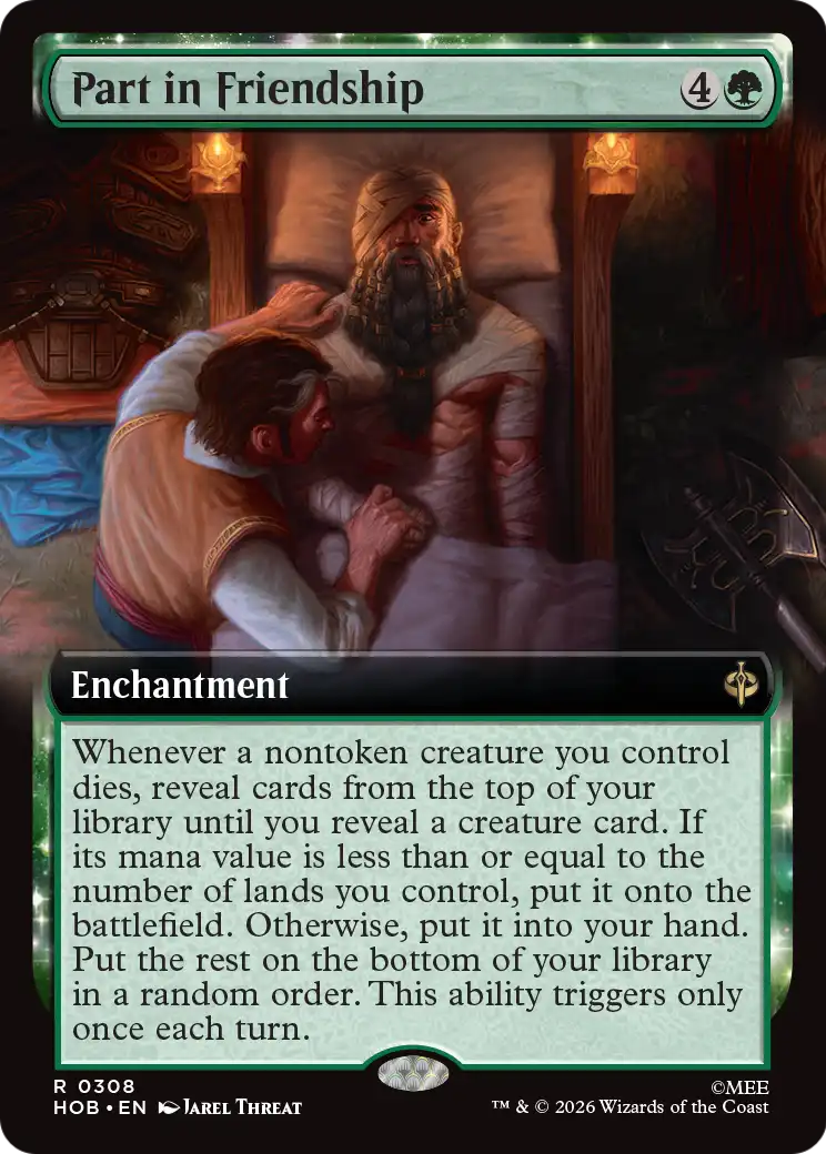 Part in Friendship - Rare Enchantment card from The Hobbit