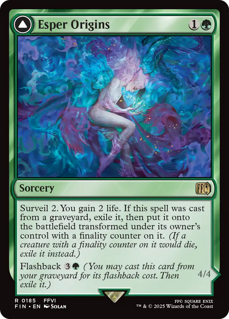 Esper Origins // Summon: Esper Maduin - Rare Sorcery card from Final Fantasy