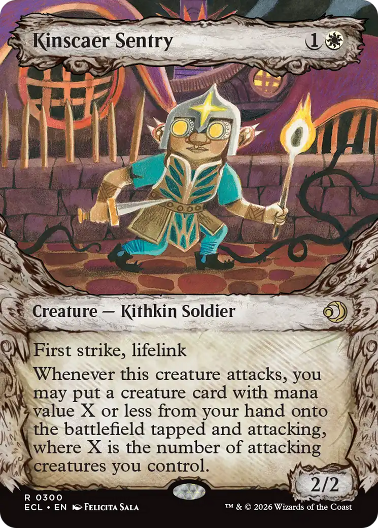 Kinscaer Sentry - Rare Creature — Kithkin Soldier card from Lorwyn Eclipsed