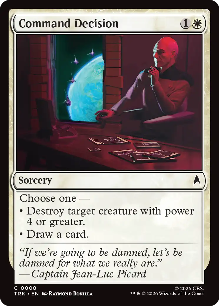 Command Decision - Common Sorcery card from Star Trek