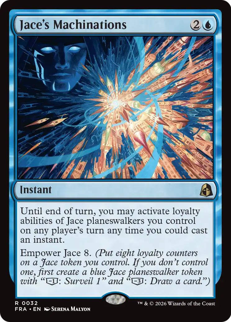 Jace's Machinations - Rare Instant card from Reality Fracture