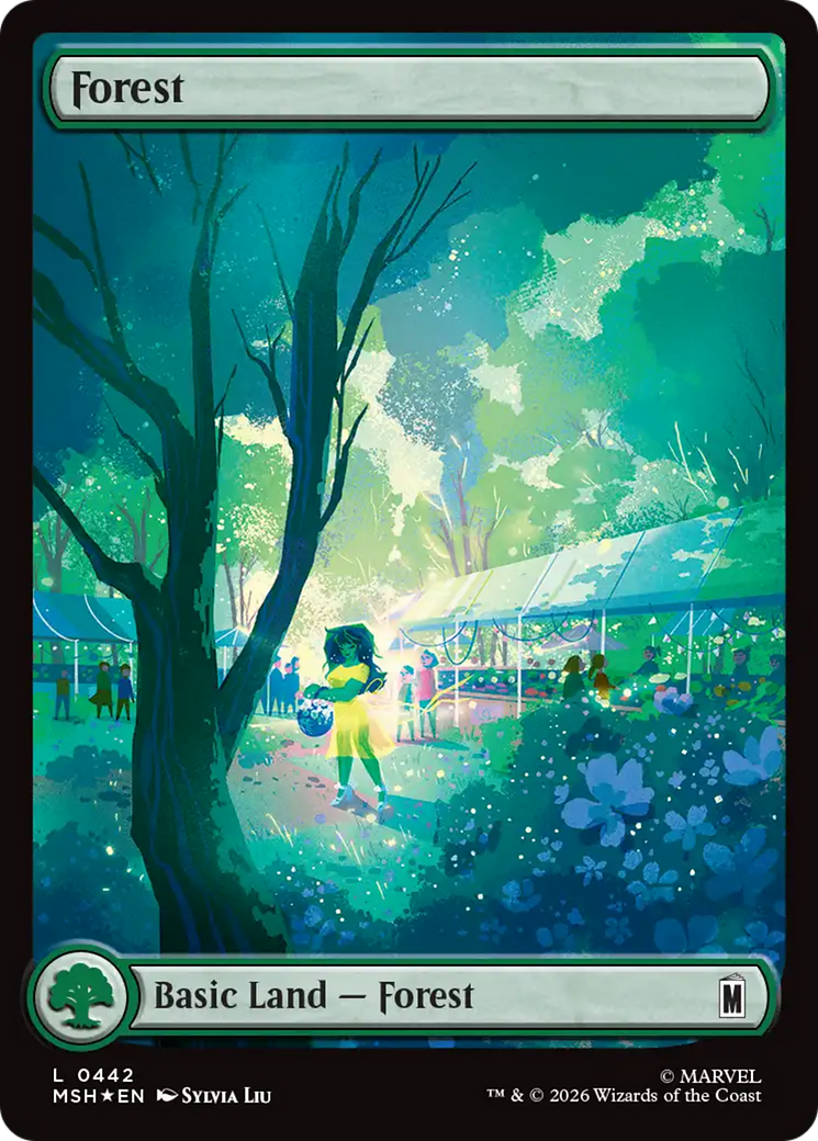 Forest - Common Basic Land — Forest card from Marvel Super Heroes