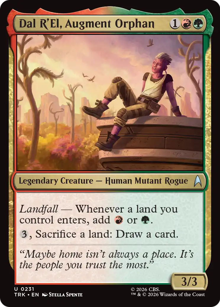 Dal R'El, Augment Orphan - Uncommon Legendary Creature — Human Mutant Rogue card from Star Trek
