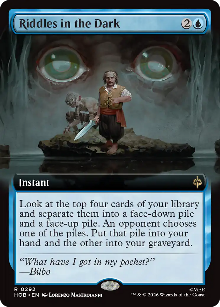 Riddles in the Dark - Rare Instant card from The Hobbit