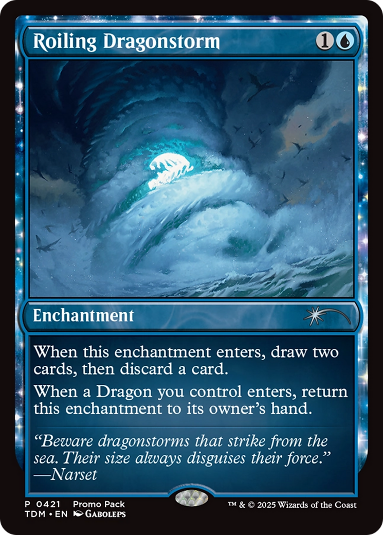 Roiling Dragonstorm - Uncommon Enchantment card from Tarkir: Dragonstorm