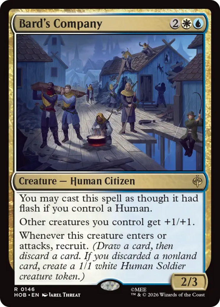 Bard's Company - Rare Creature — Human Citizen card from The Hobbit